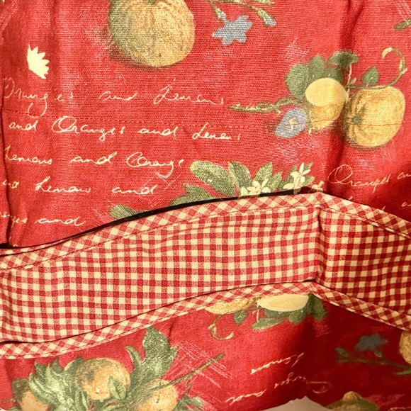 Waverly Fairfield valance citrus grove crimson 78” width by 14” length (3) new - Picture 5 of 5